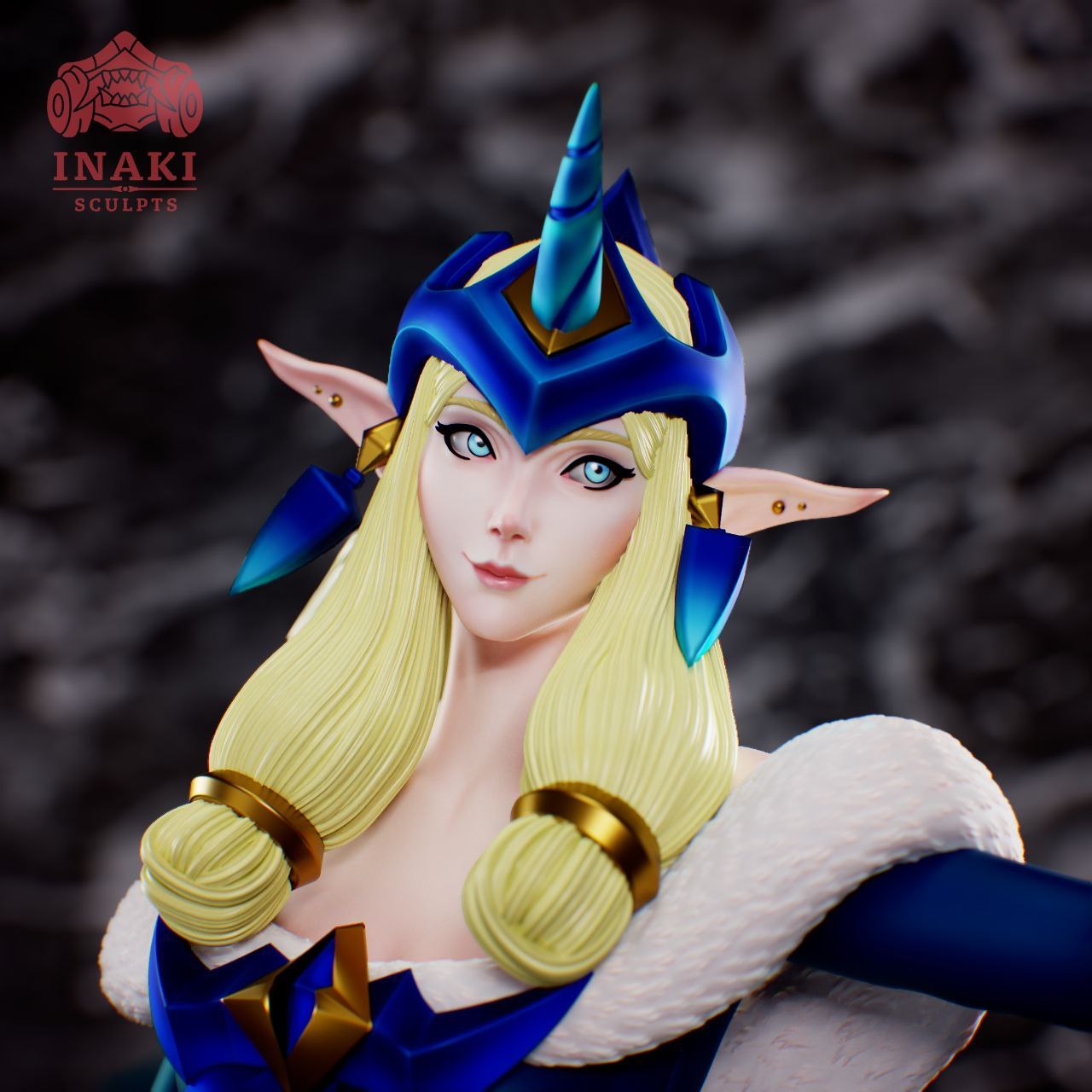 Soraka Winter Wonder High Poly 3D Print Model (LoL) - Image 5